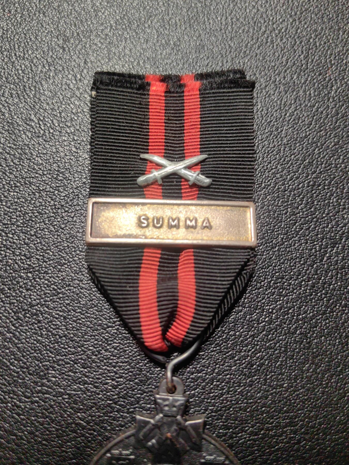 靖甫拍卖第六场 芬兰冬季战争奖章 苏玛战役勋条