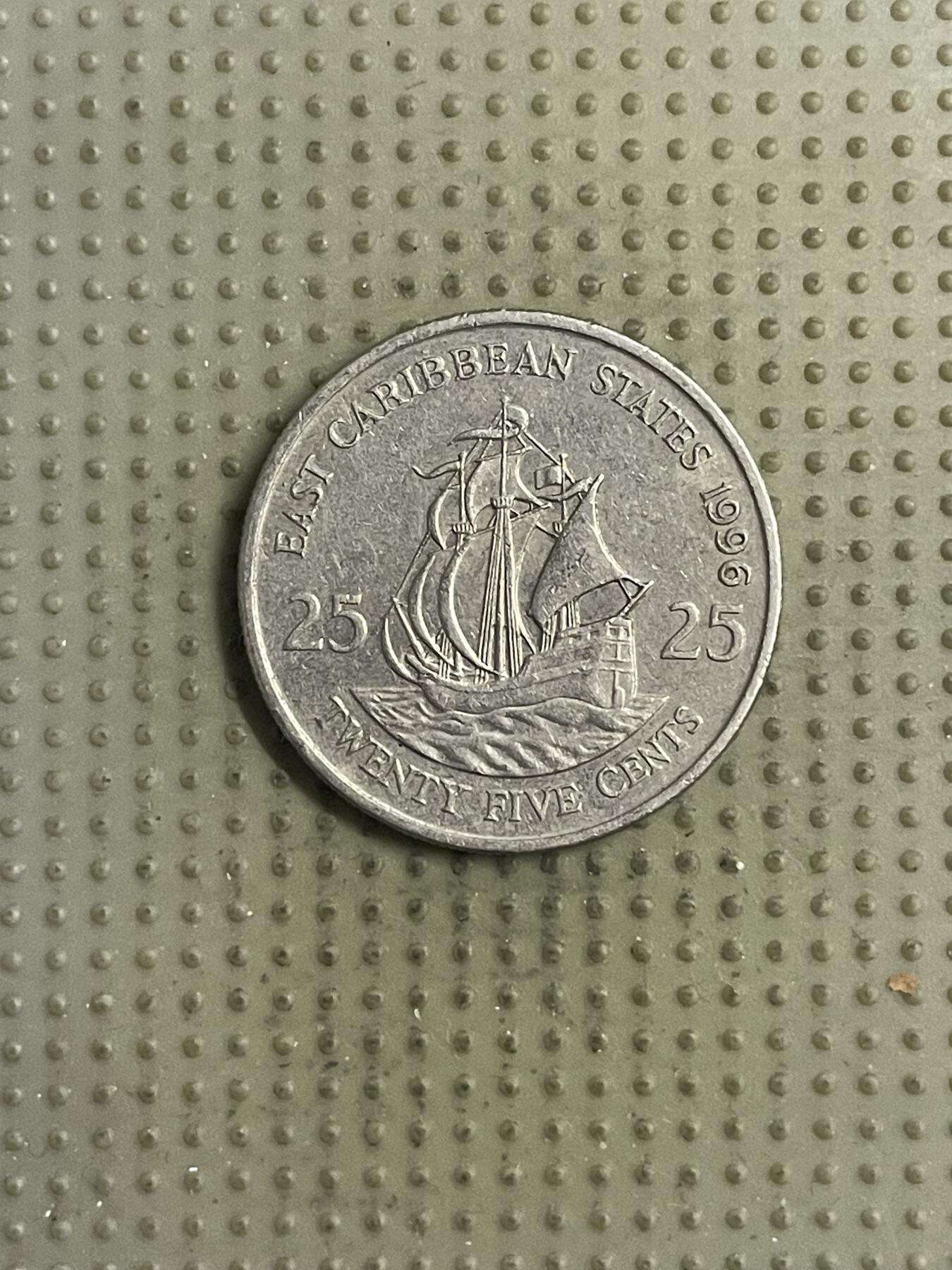 2026年第32场各国散币拍卖（总第182场） 东加勒比1996年25分