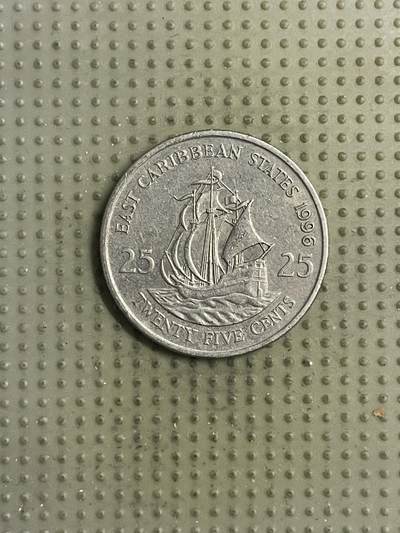 2026年第32场各国散币拍卖（总第182场） - 东加勒比1996年25分