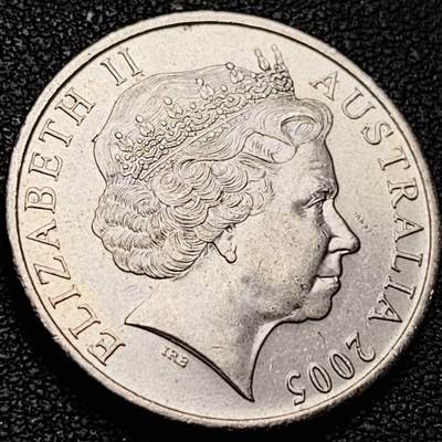 泉币菌-第206场-拍品多 请提前出价 原光美品 英属 澳大利亚20分 伊丽莎白女王 鸭嘴兽 28.5mm