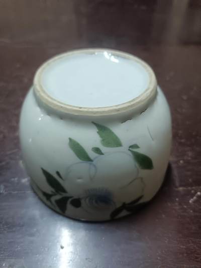 明晚清初时期斗彩墩式碗 明晚清初时期斗彩墩式碗