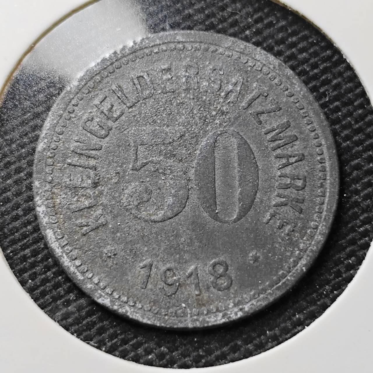 KK钱币收藏小铺   第404期 2月预留时间 周末发货  徳紧50芬尼