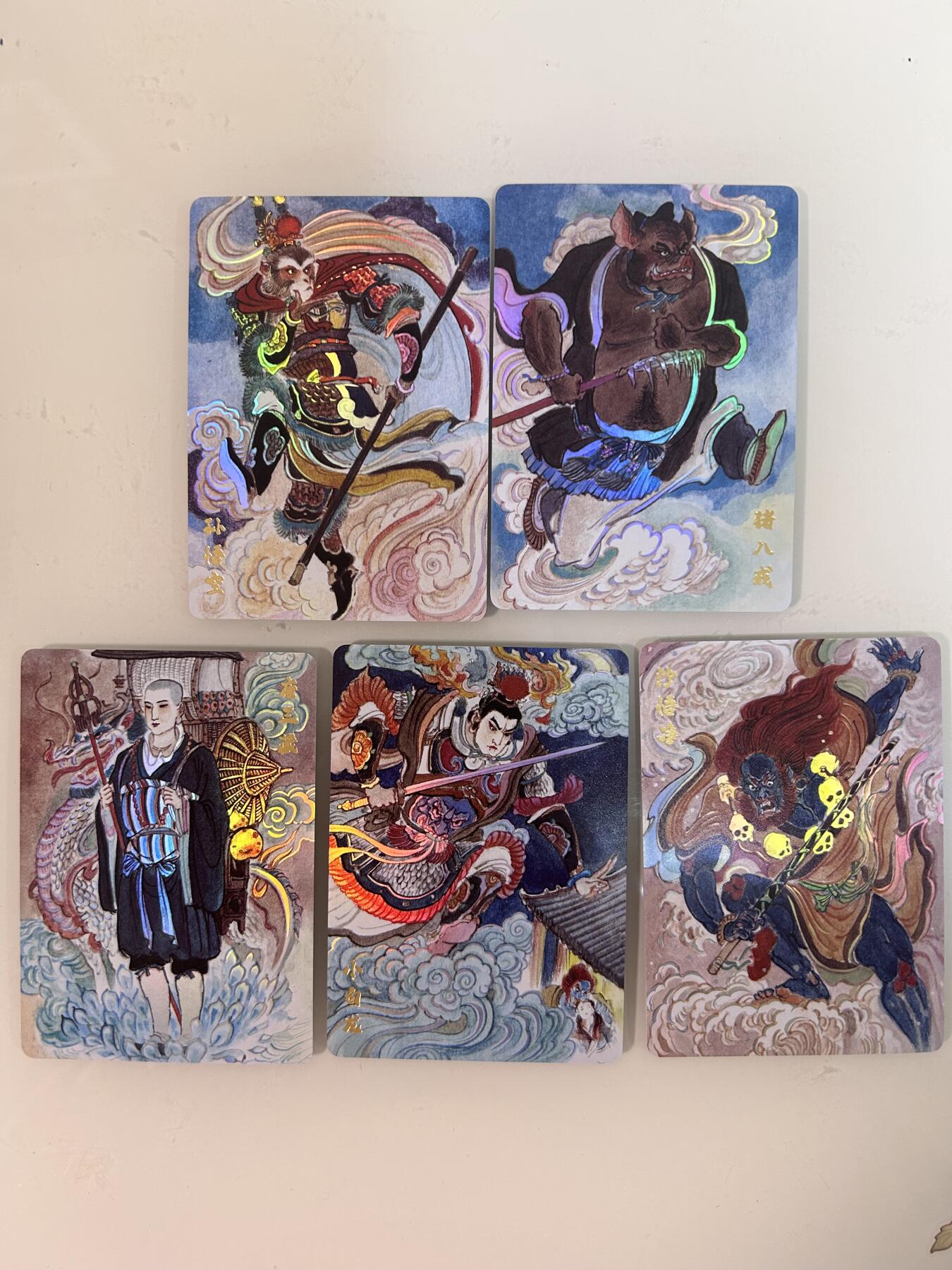 卡牌限时031期专场（21号晚21点截拍） 超吉梦 天命封神第一弹 西游师徒 彩闪工艺5张