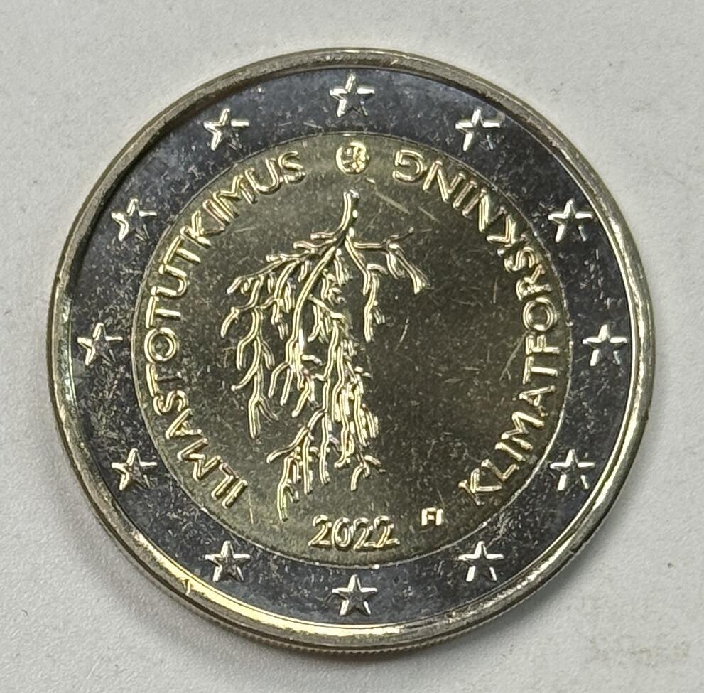 S&S Numismatic世界钱币-拍卖 第122期  芬兰2022年 气候研究 2欧元双色纪念币