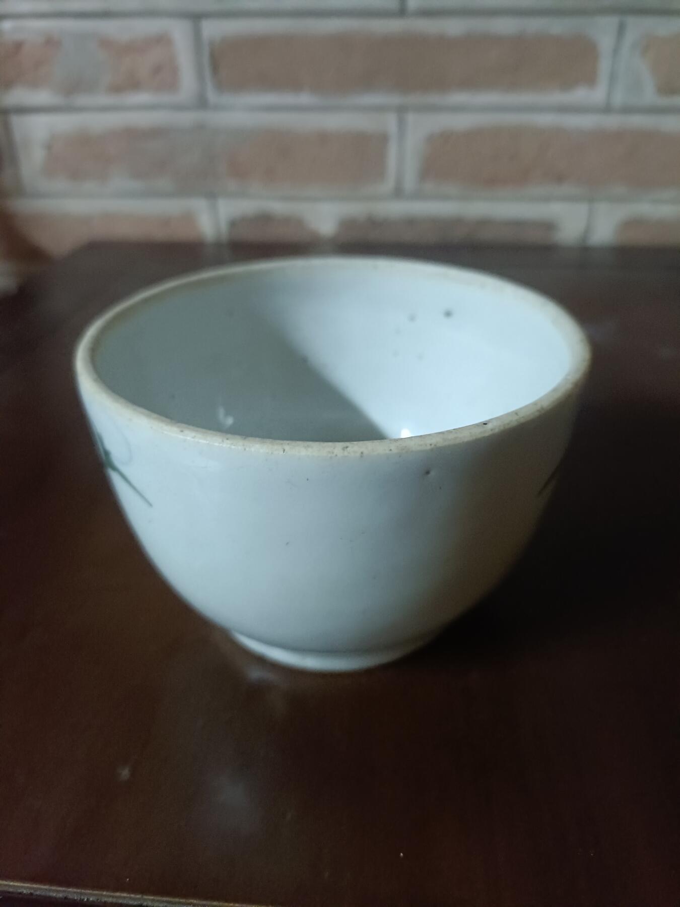 明晚清初时期斗彩墩式碗