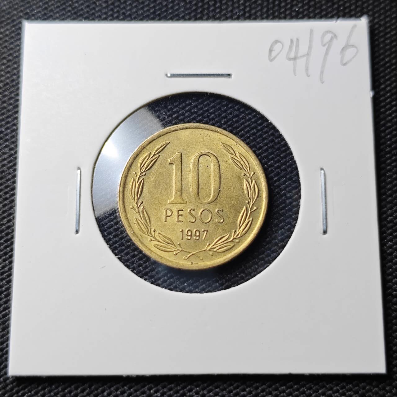 KK钱币收藏小铺   第404期 2月预留时间 周末发货  智利10比索铜币