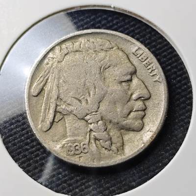 KK钱币收藏小铺   第404期 2月预留时间 周末发货 -  1936美国5分镍币