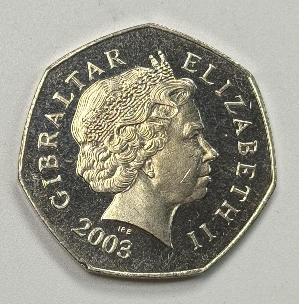 S&S Numismatic世界钱币-拍卖 第122期  直布罗陀2003年 圣诞节 50便士纪念币