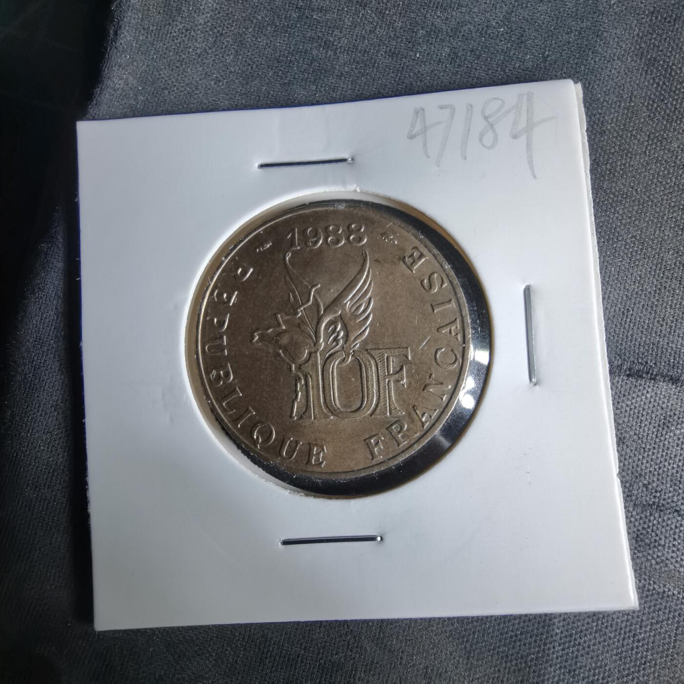 沼泽如烟--第1017场 法国1988年10法郎纪念币