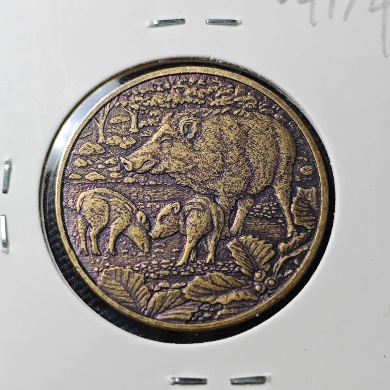 KK钱币收藏小铺   第404期 2月预留时间 周末发货  2019日本造币厂生肖纪念章