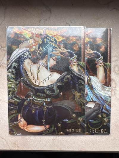 月落卡牌大清仓第6期 - 卡玩帕克   水浒姬之独角龙邹润   双联粗闪卡两张