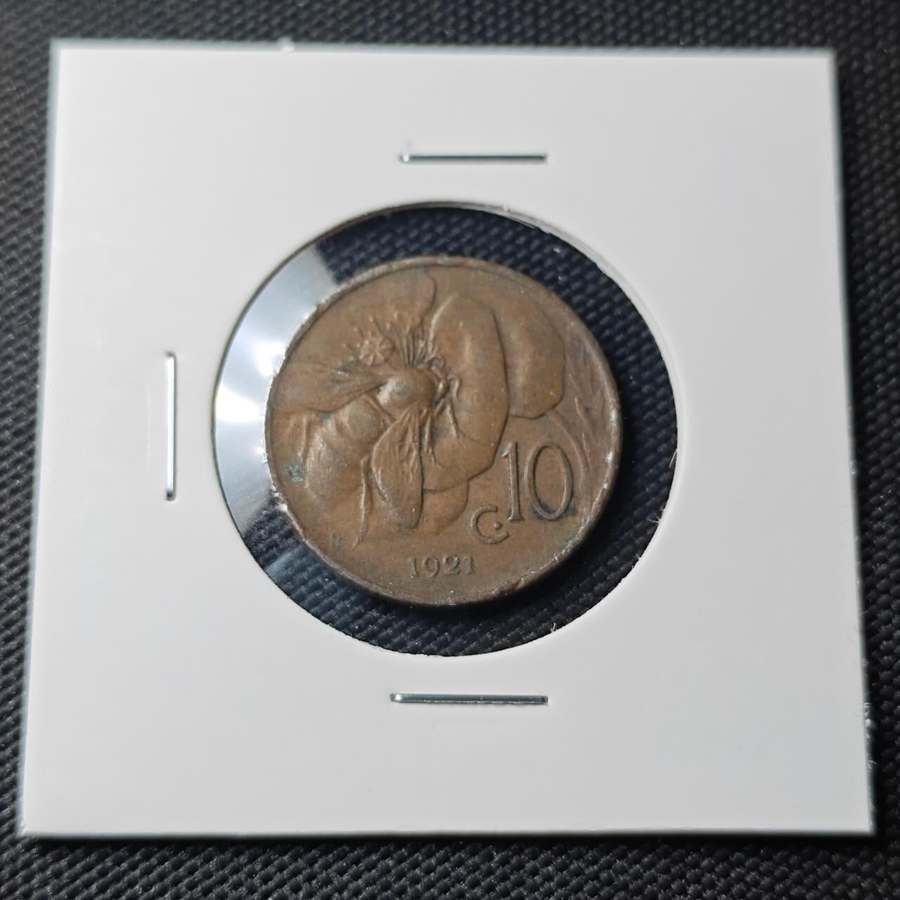 KK钱币收藏小铺   第404期 2月预留时间 周末发货  意大利10分铜币