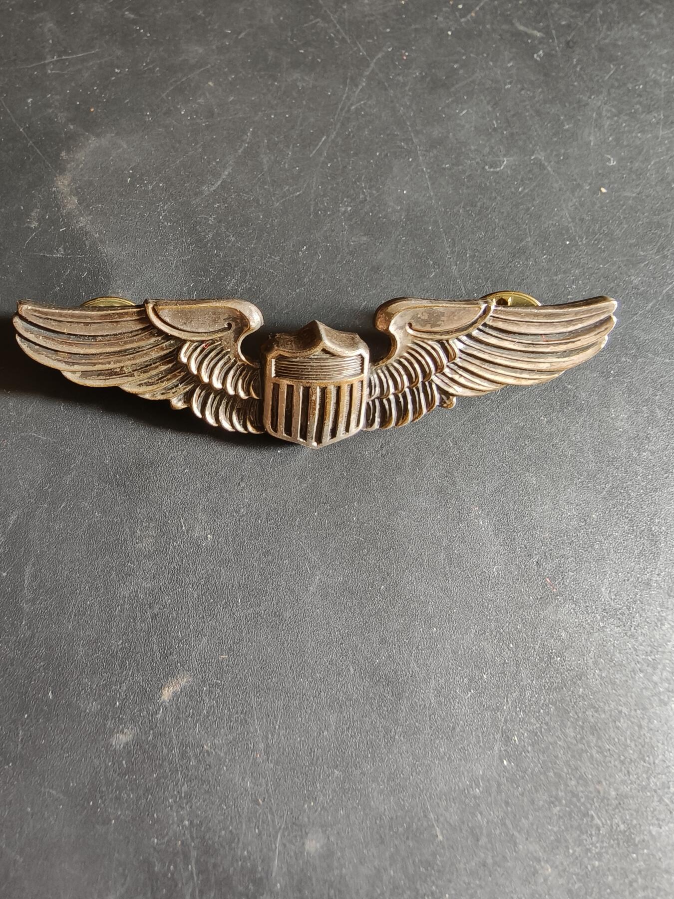 老王徽章第186期 美国空军飞行员技能章    3英寸     Gemsco厂标