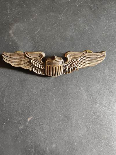 老王徽章第186期 - 美国空军飞行员技能章    3英寸     Gemsco厂标