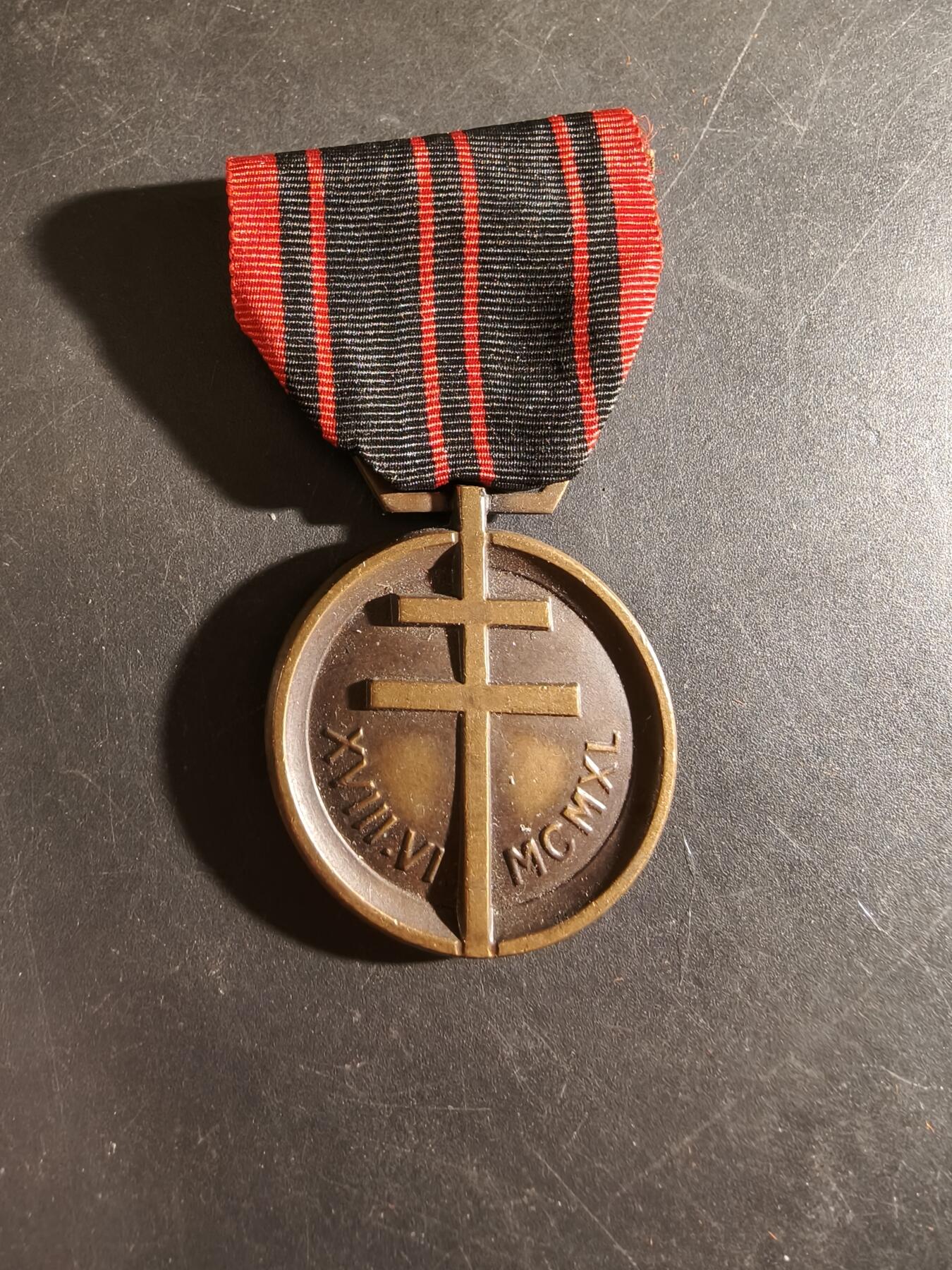 老王徽章第186期 法国二战本土抵抗奖章