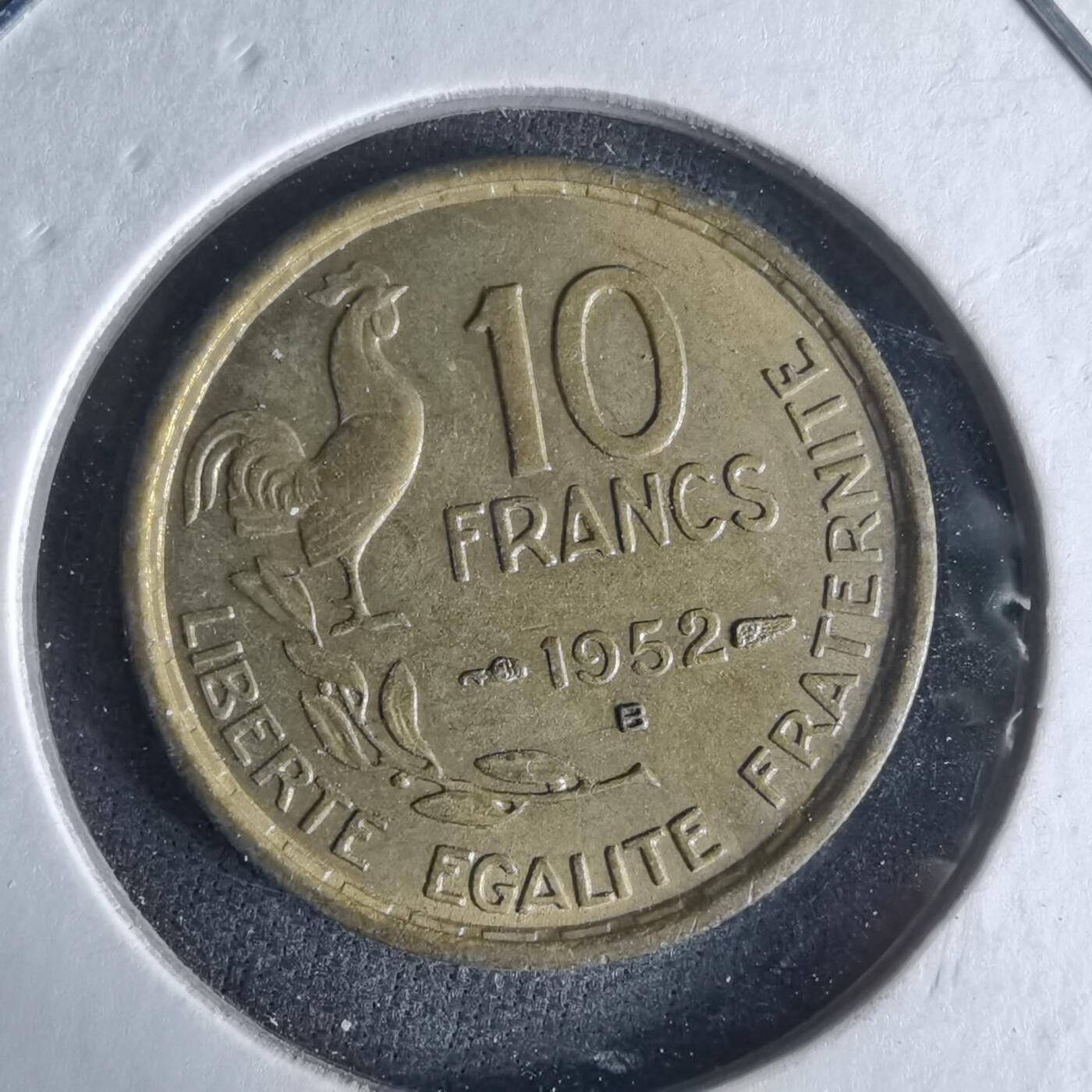 沼泽如烟--第1017场 法国1952年10法郎B版