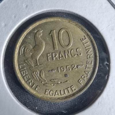 沼泽如烟--第1017场 - 法国1952年10法郎B版