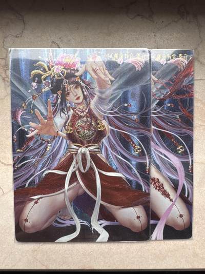 月落卡牌大清仓第6期 - 卡玩帕克   水浒姬之催命判官李立   双联粗闪卡两张