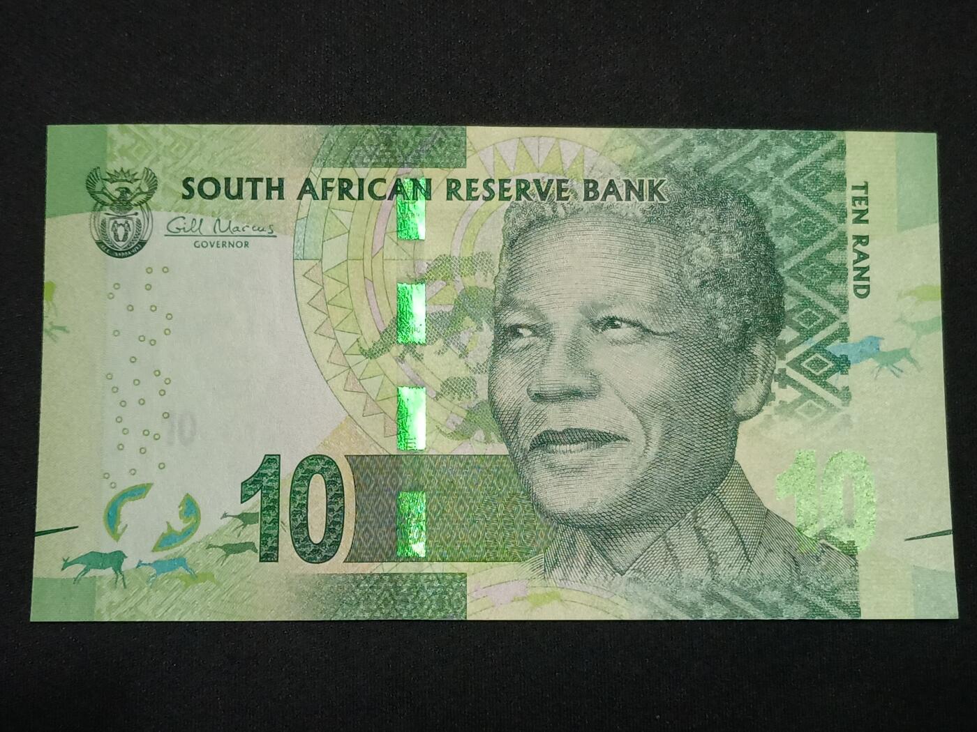 【游宝拍卖】丙午马年第10期 南非-10兰特【DK冠 全新UNC】