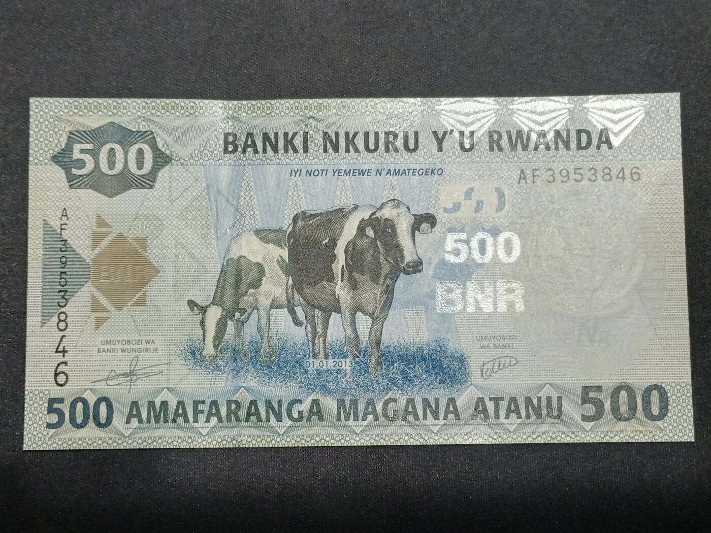 【游宝拍卖】丙午马年第10期 卢旺达-500先令【2013年 全新UNC】