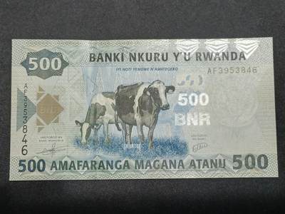 【游宝拍卖】丙午马年第10期 - 卢旺达-500先令【2013年 全新UNC】