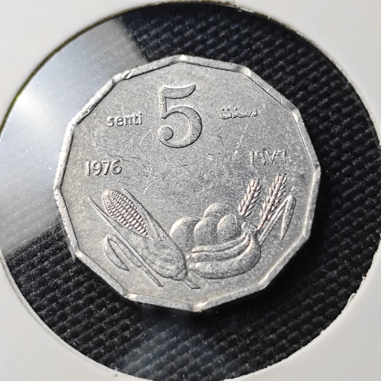 KK钱币收藏小铺   第404期 2月预留时间 周末发货  索马里5分纪念币