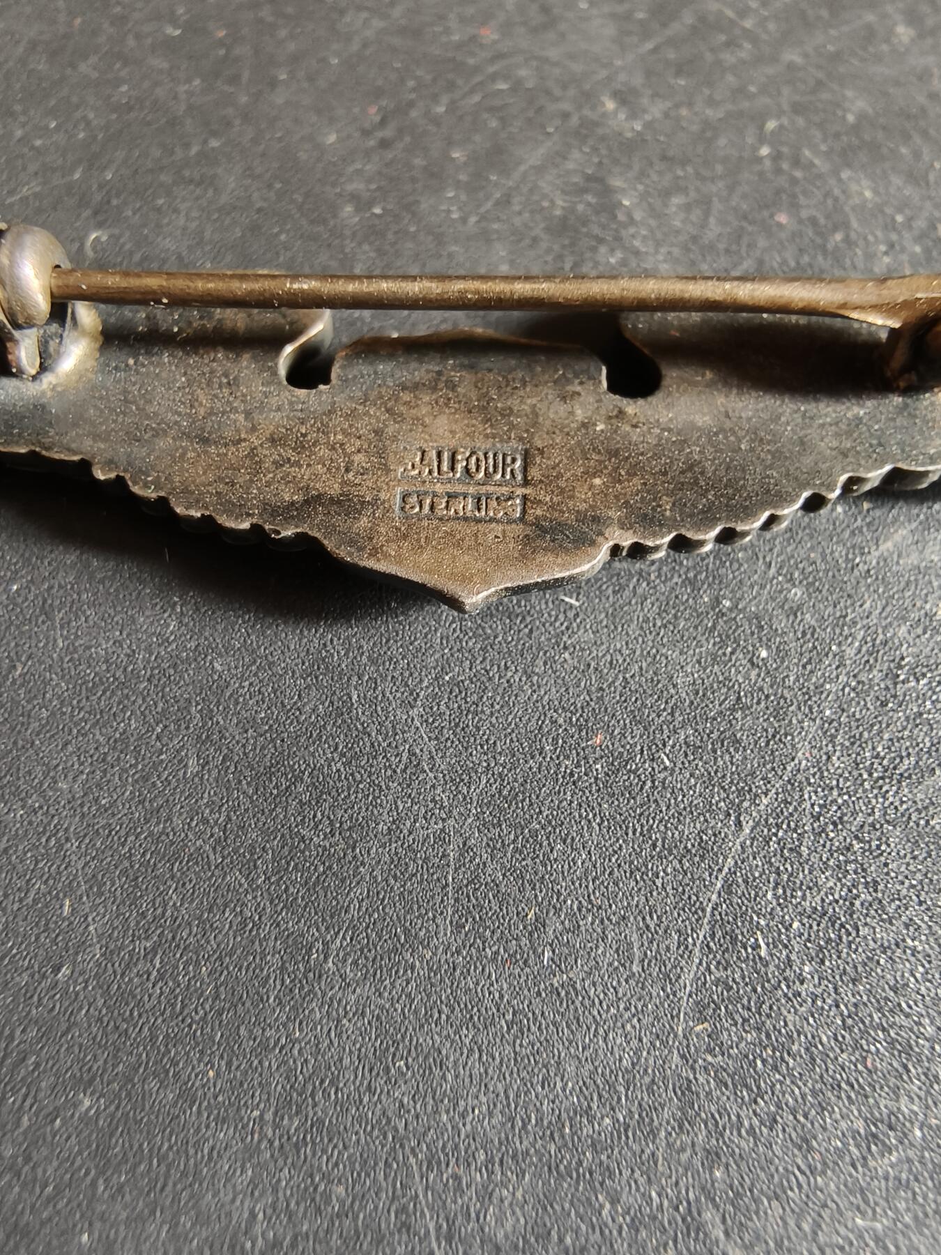 老王徽章第186期 美国二战陆军航空兵飞行员技能章    925银   Balfour厂标    8g   2英寸