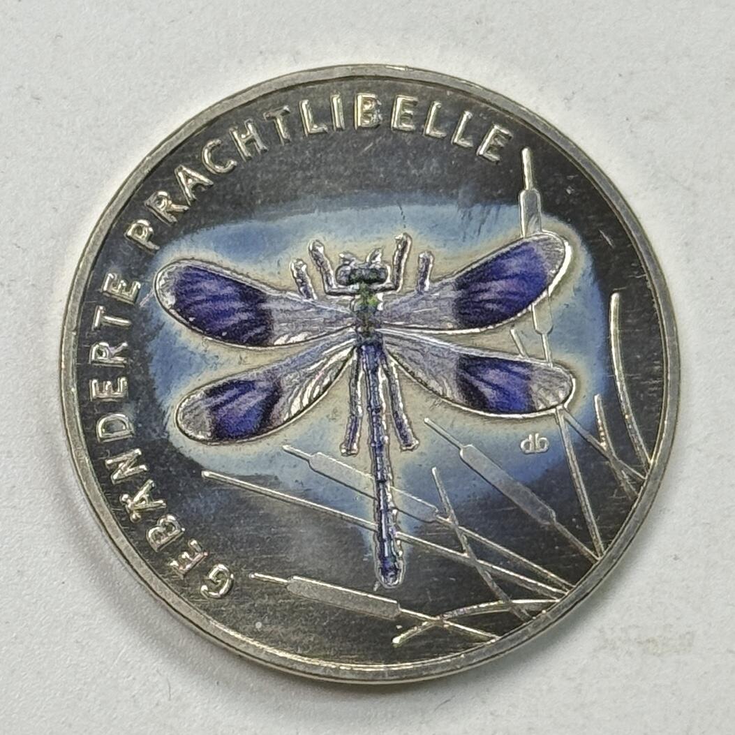 S&S Numismatic世界钱币-拍卖 第122期  德国2023年 昆虫乐园-蜻蜓 5欧元彩色纪念币