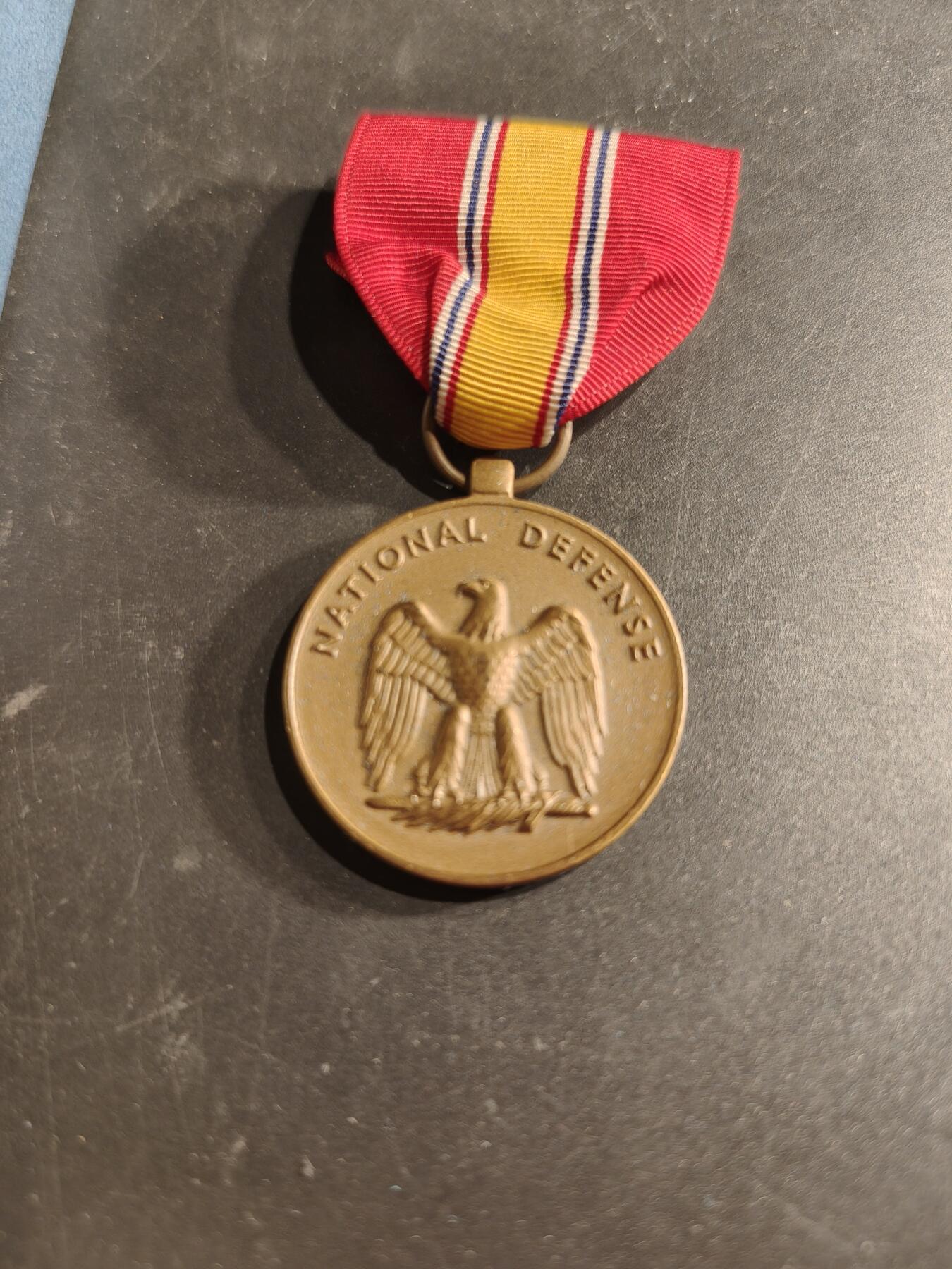 老王徽章第186期 美国国防服役奖章   原盒带略
