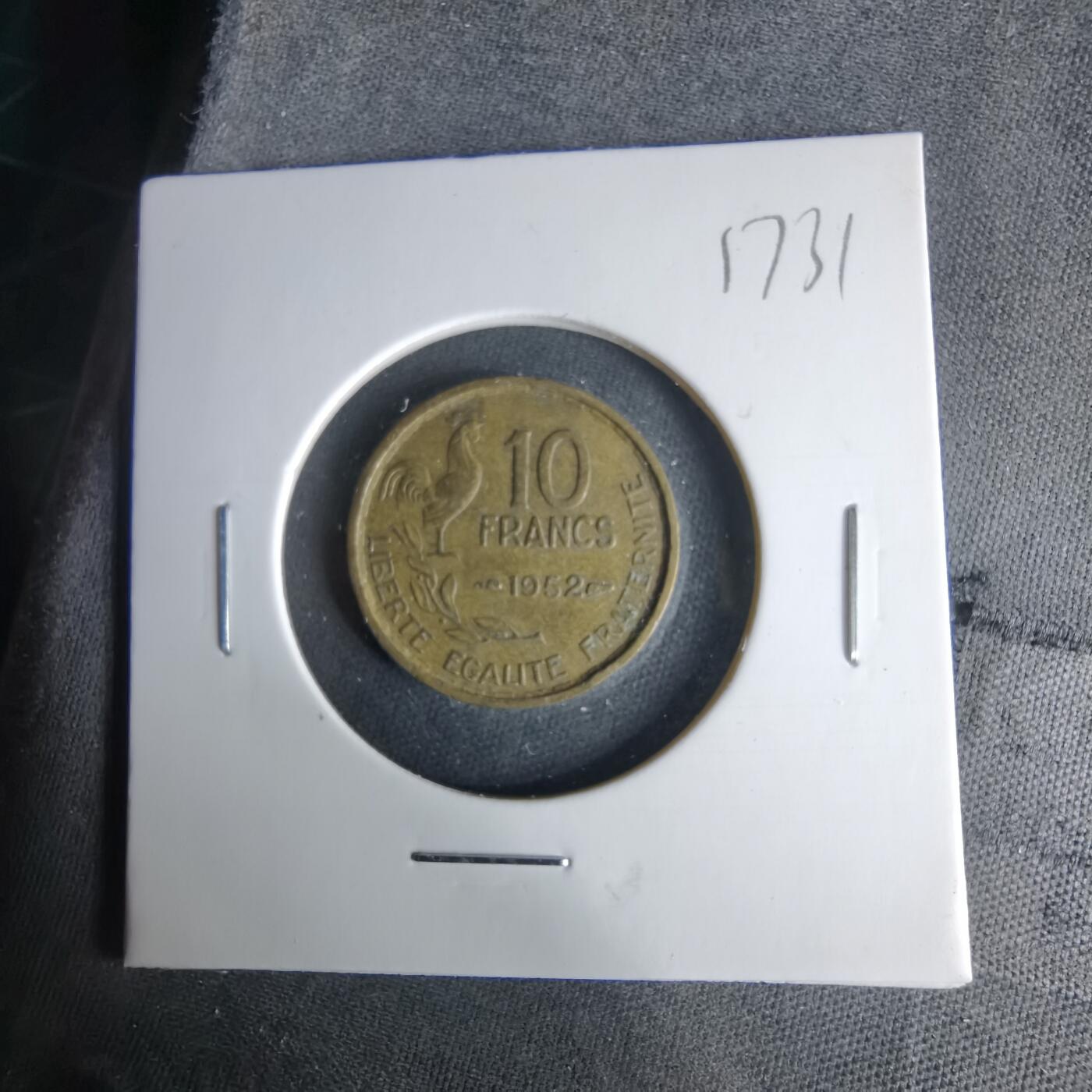 沼泽如烟--第1017场 法国1952年10法郎