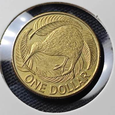 KK钱币收藏小铺   第404期 2月预留时间 周末发货 -  新西兰1元