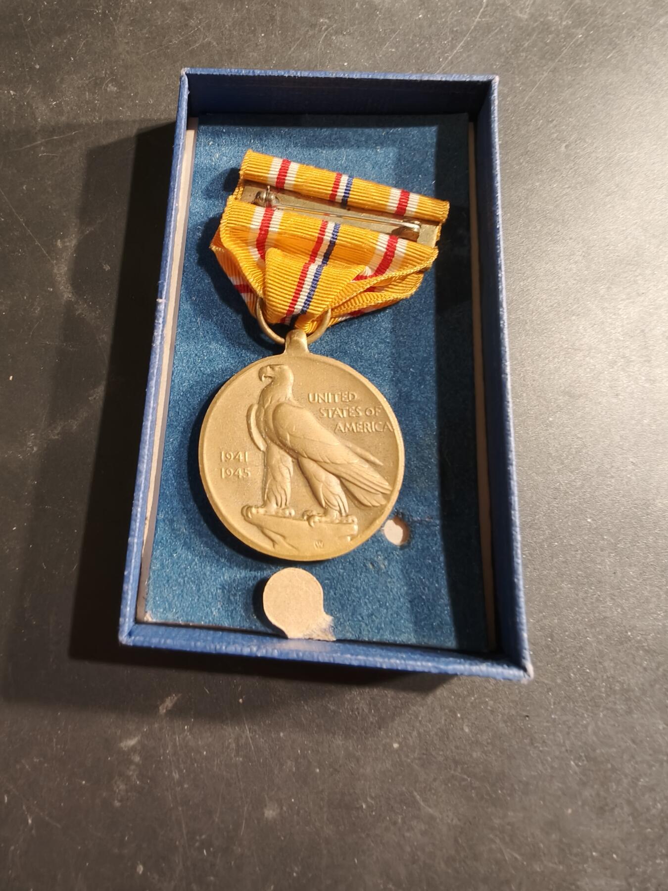 老王徽章第186期 美国二战亚太战区对日作战奖章   原盒