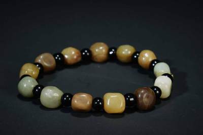 上海都达杂项专场90【全场包邮】  天然 和田玉籽料手串92-53