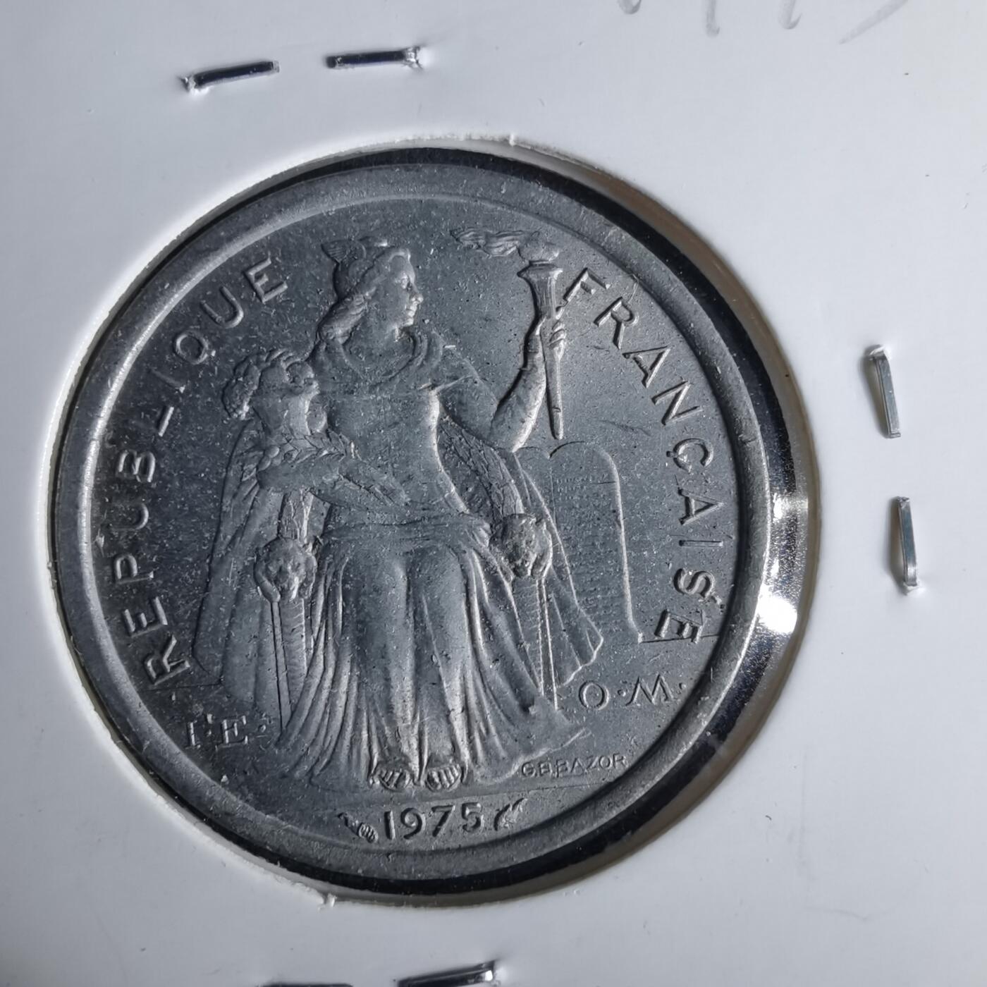 沼泽如烟--第1017场 法属波利尼西亚1975年2法郎