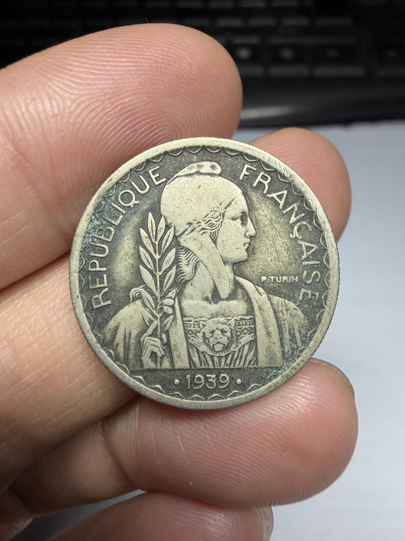 2026年集古藏今外币拍卖第三期-第1场—（总第311拍），可以寄存60天，满160元包邮。 1939年法属印支20分