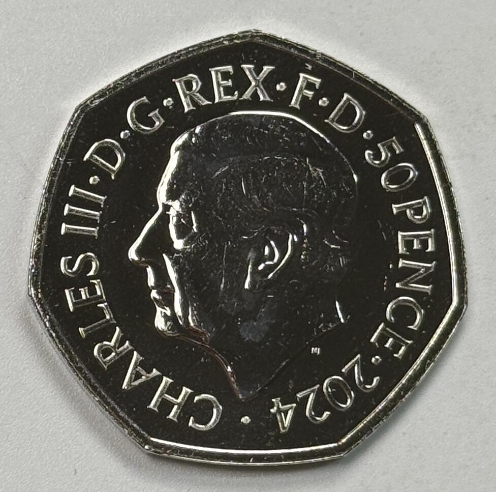 S&S Numismatic世界钱币-拍卖 第122期  英国2024年 英国皇家国家救生艇协会成立200周年 50便士纪念币 BU