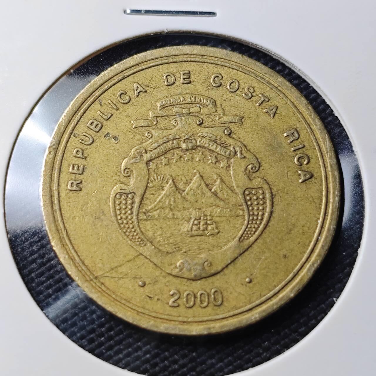 KK钱币收藏小铺   第404期 2月预留时间 周末发货  2000哥斯达黎加100科朗