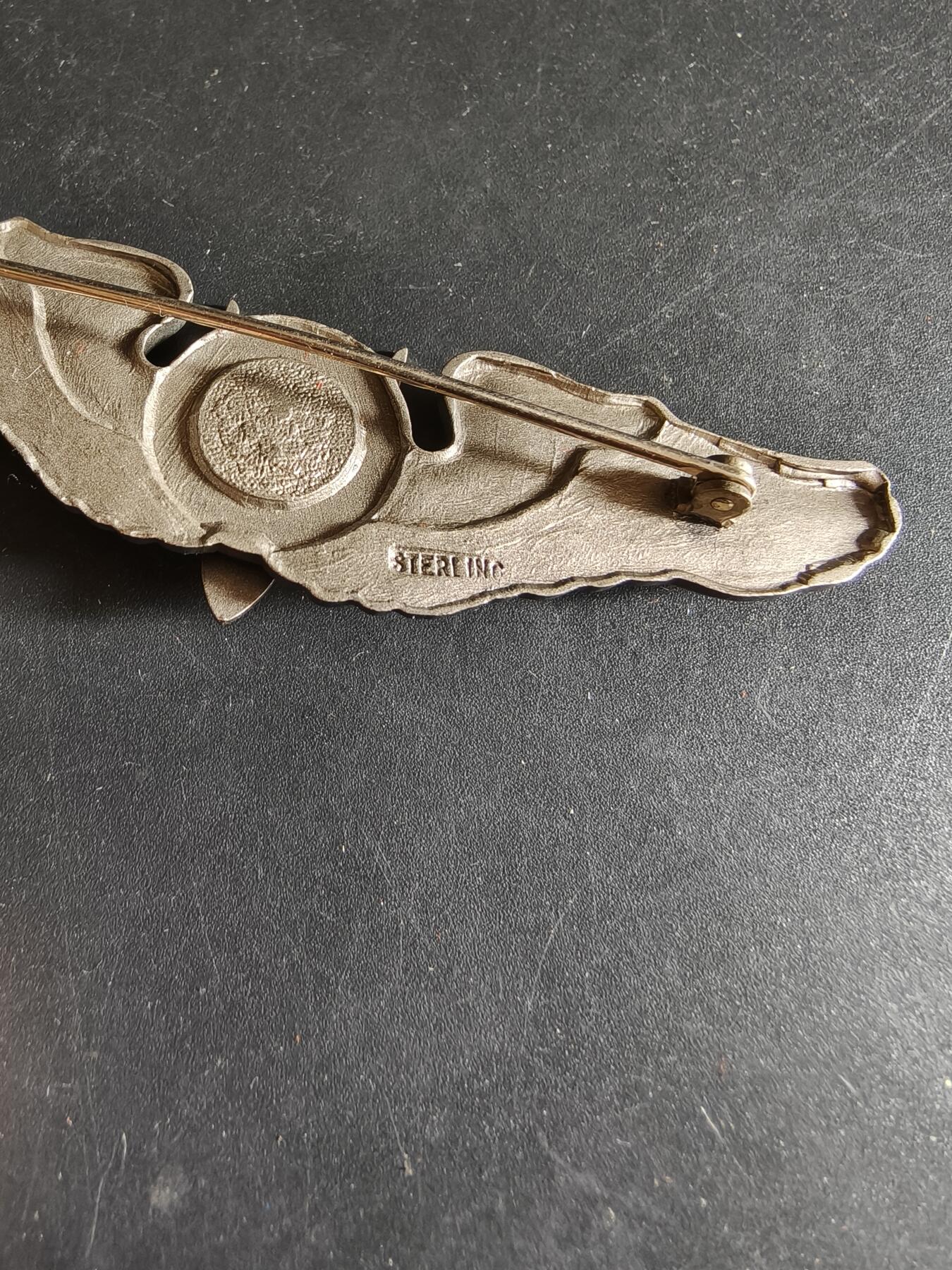 老王徽章第186期 美国二战陆军航空兵空中炮手技能章     3英寸     925银    23.2g