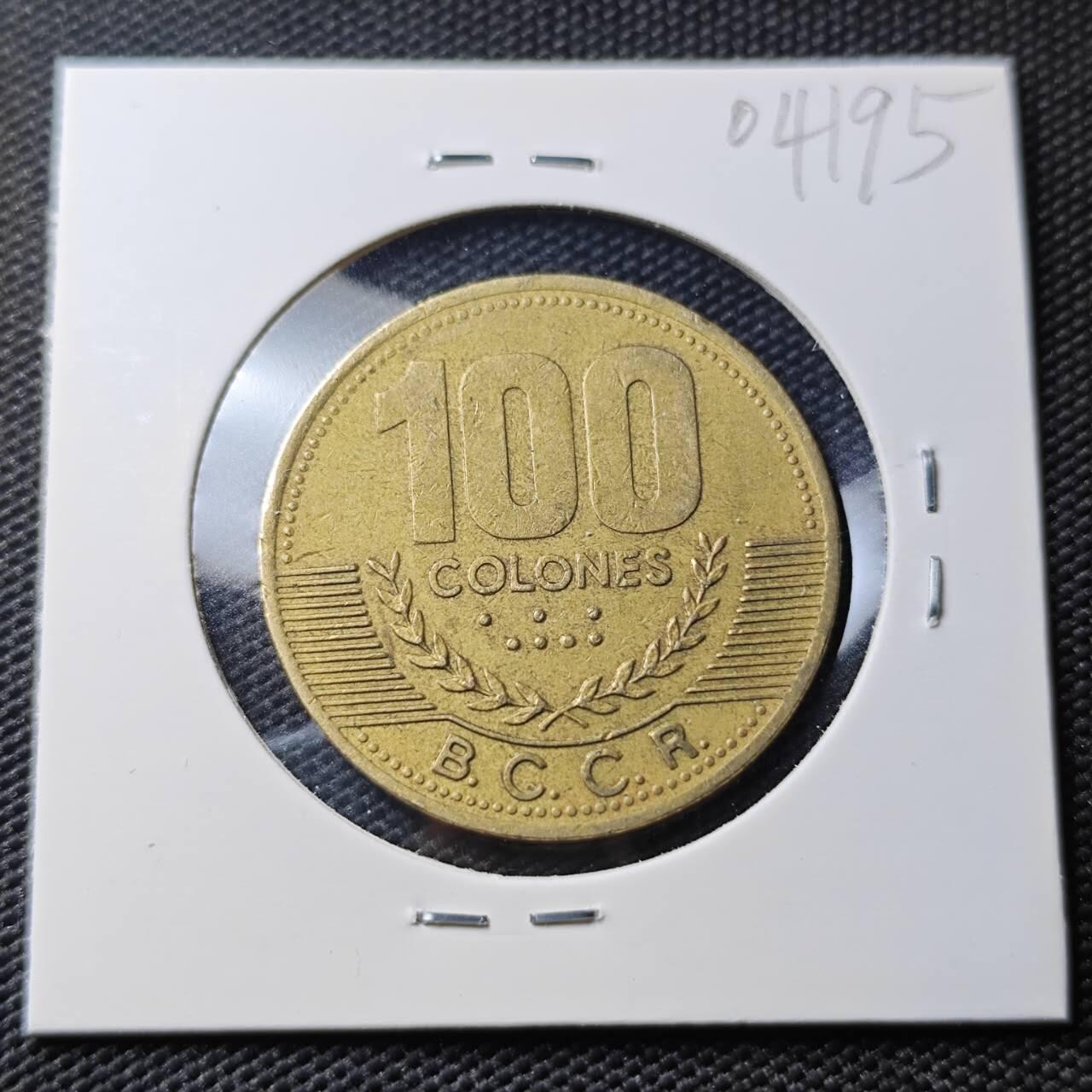 KK钱币收藏小铺   第404期 2月预留时间 周末发货  2000哥斯达黎加100科朗