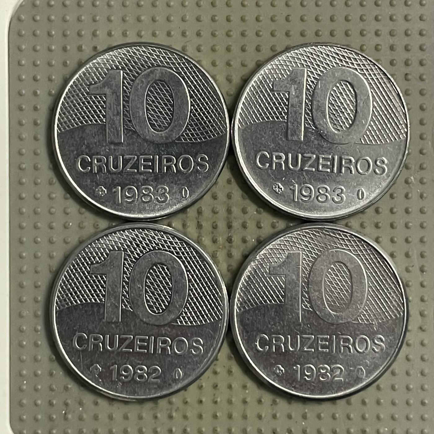 2026年第32场各国散币拍卖（总第182场） 巴西10克鲁泽4枚