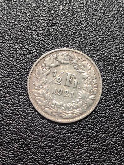靖甫拍卖第六场 - 瑞士半法郎银币 1921