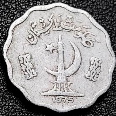 泉币菌-第206场-拍品多 请提前出价 巴基斯坦1975年10派沙