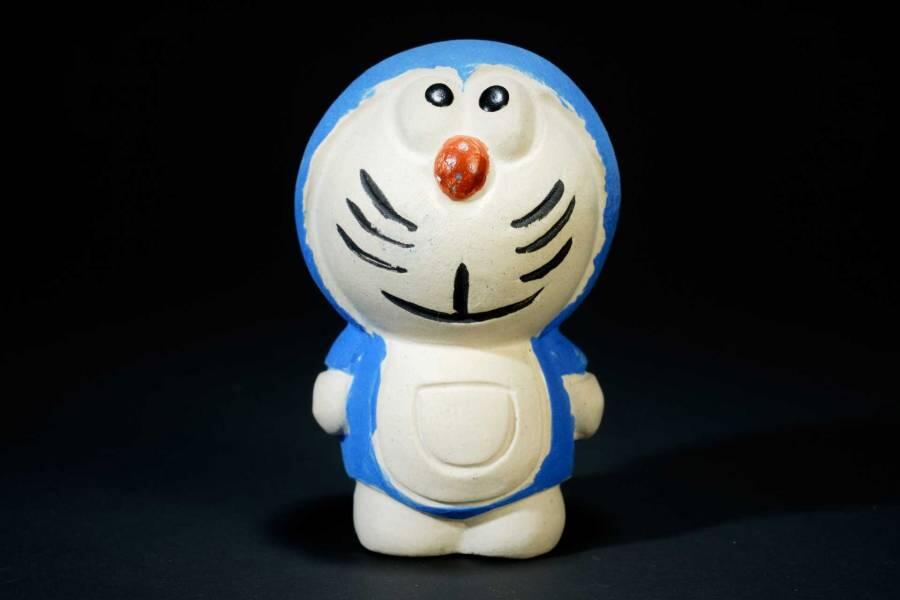 上海都达杂项专场五十六【全场包邮】  紫砂哆啦A梦茶宠摆件92-45