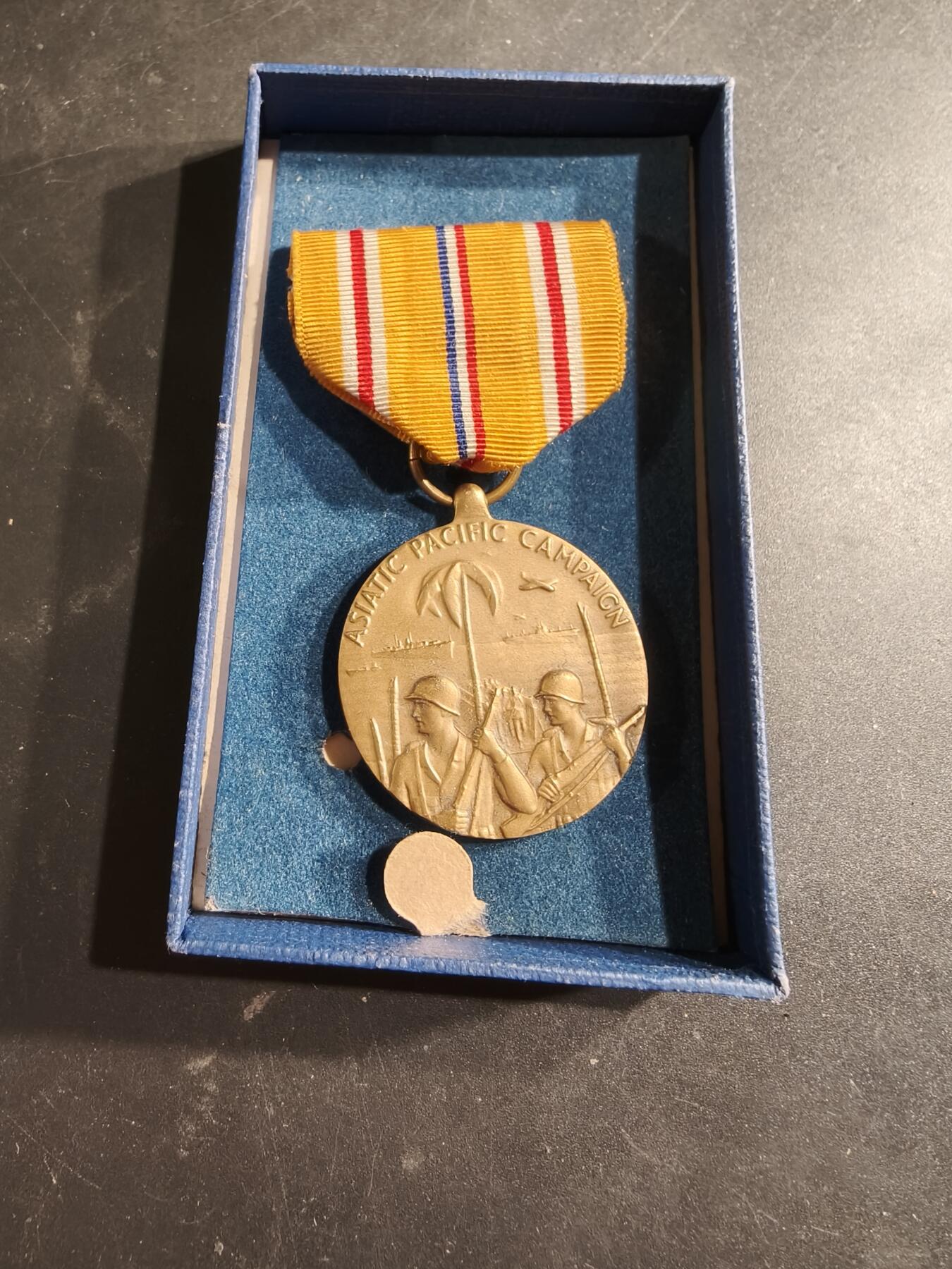 老王徽章第186期 美国二战亚太战区对日作战奖章   原盒
