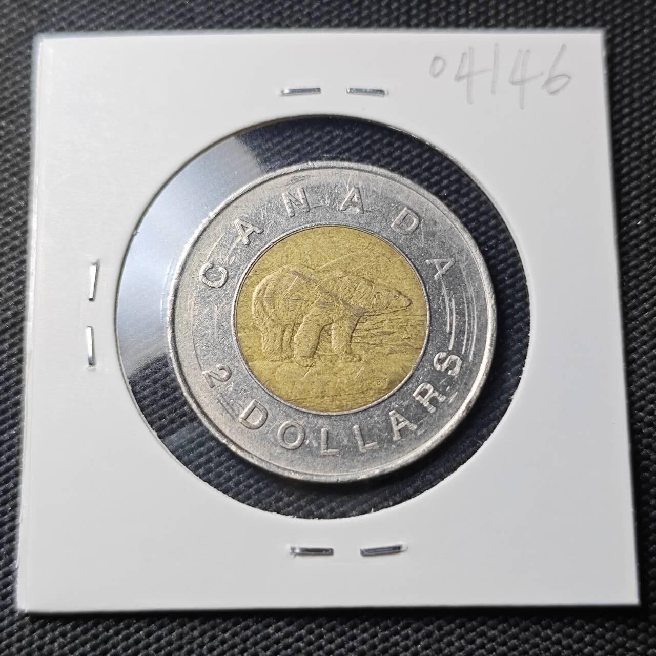 KK钱币收藏小铺   第404期 2月预留时间 周末发货  加拿大2元