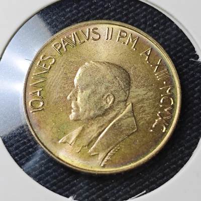 KK钱币收藏小铺   第405期 2月预留时间 周末发货 - 梵蒂冈20里拉 