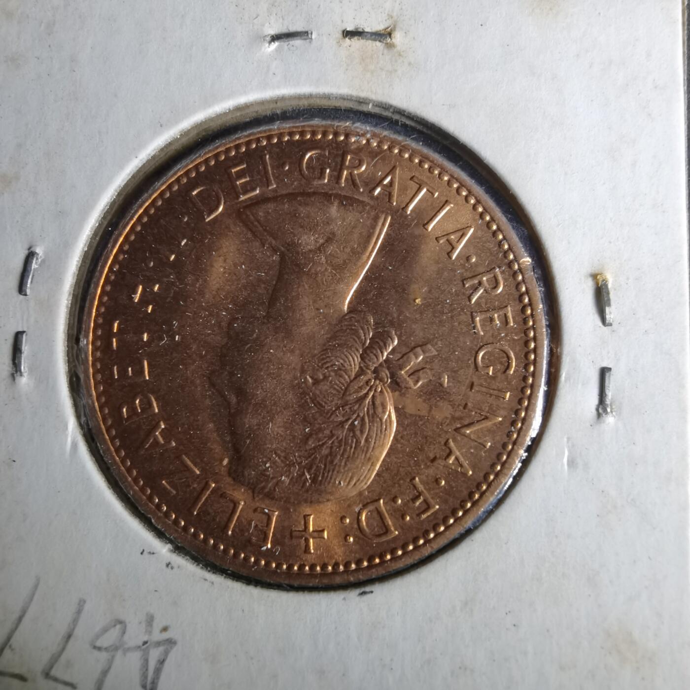 沼泽如烟--第1017场 英国1967年1便士