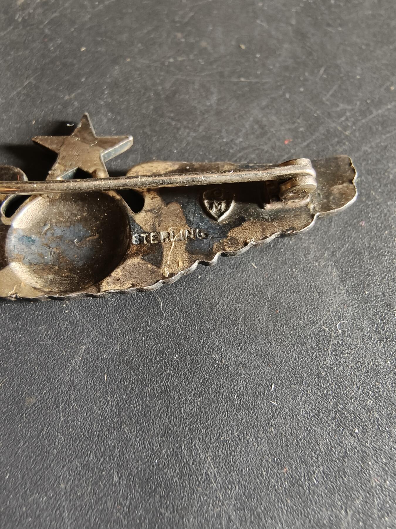 老王徽章第186期 美国二战陆军航空兵中级地勤人员技能章     925银    梅耶厂    8g    2英寸