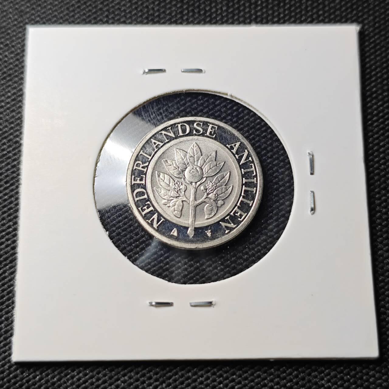 KK钱币收藏小铺   第404期 2月预留时间 周末发货  荷属安地列斯25分精制