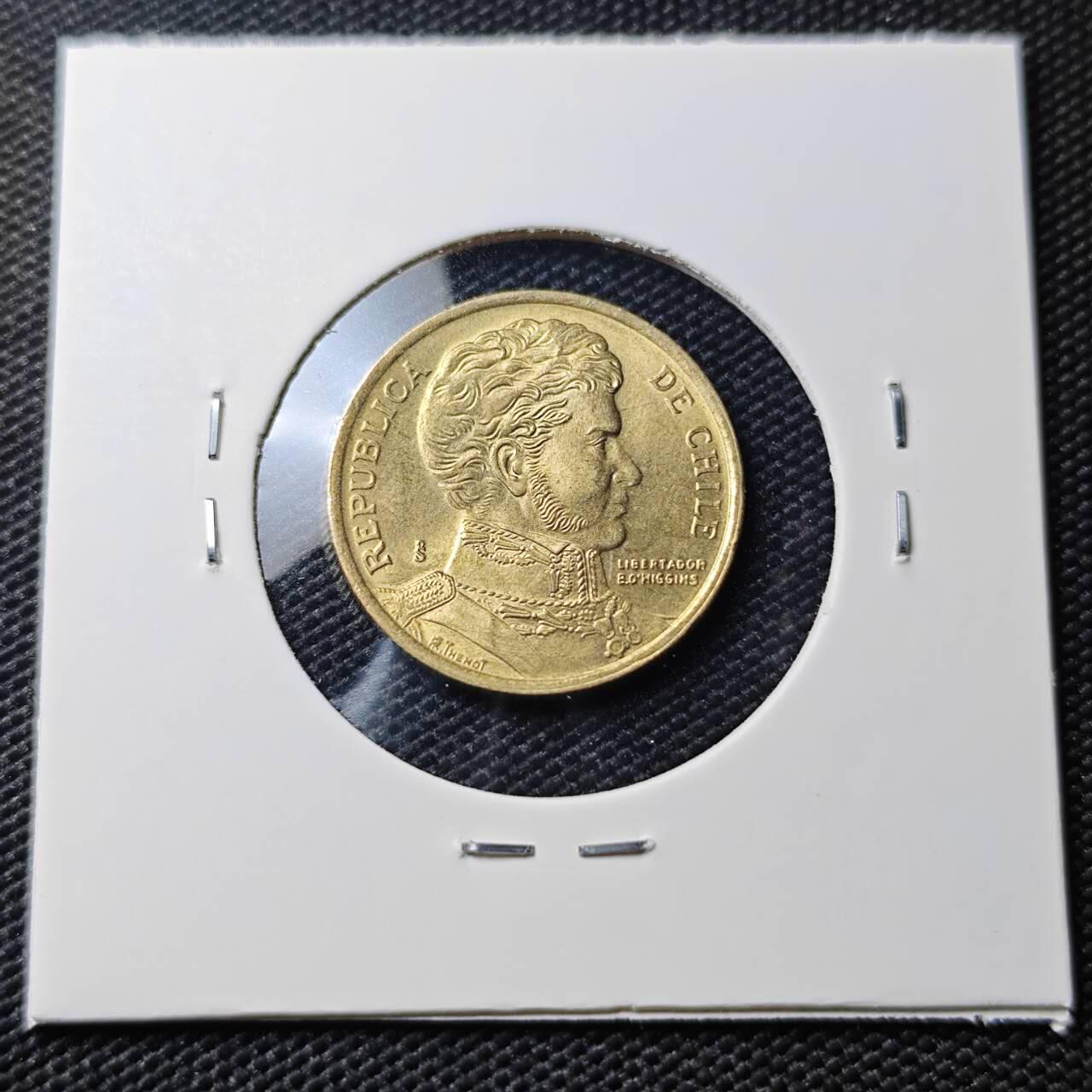 KK钱币收藏小铺   第404期 2月预留时间 周末发货  智利10比索铜币